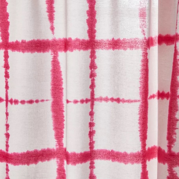 NWOT Urban Outfitters Libby Grid-Dye Shower Curtain - Picture 2 of 9